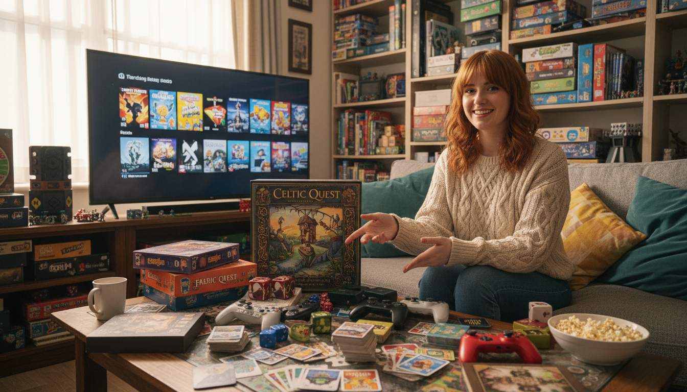 Various games displayed